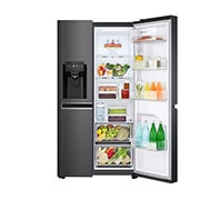LG Side-by-Side Kühlschrank (F, 634L, 179cm hoch) mit Eis-, Crushed Ice- und Wasserspender & internem Wassertank | GSLV31MCXM, GSLV31MCXM