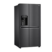 LG Side-by-Side mit Eis-, Crushed Ice- und Wasserspender | 634 Liter Kapazität | Energieeffizienzklasse F |  Interner Wassertank 4L |  Matte Black Steel   | GSLV31MCXM, GSLV31MCXM