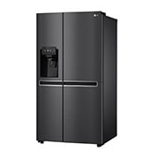 LG Side-by-Side mit Eis-, Crushed Ice- und Wasserspender | 634 Liter Kapazität | Energieeffizienzklasse F |  Interner Wassertank 4L |  Matte Black Steel   | GSLV31MCXM, GSLV31MCXM