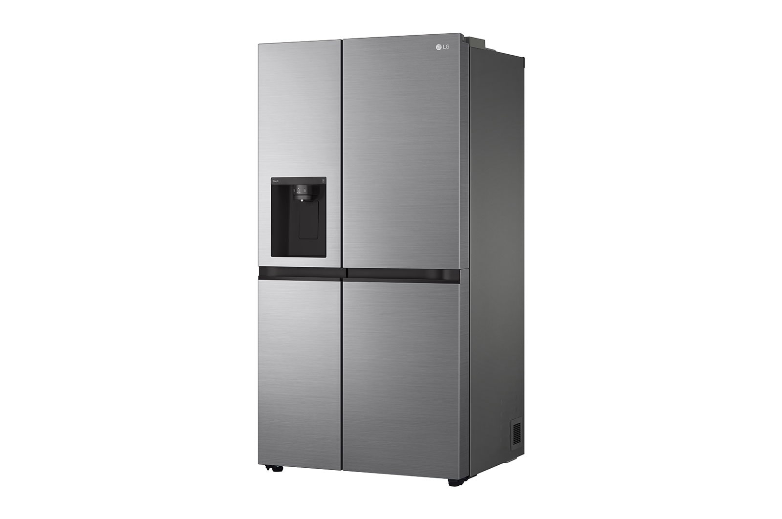 LG Side-by-Side mit Eis-, Crushed Ice- und Wasserspender | 635 Liter Kapazität | Energieeffizienzklasse E | Interner Wassertank 4L | Platinum Silver | GSLV51PZXE, GSLV51PZXE