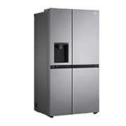 LG Side-by-Side mit Eis-, Crushed Ice- und Wasserspender | 635 Liter Kapazität | Energieeffizienzklasse F | Interner Wassertank 4L | Platinum Silver | GSLV51PZXM, GSLV51PZXM