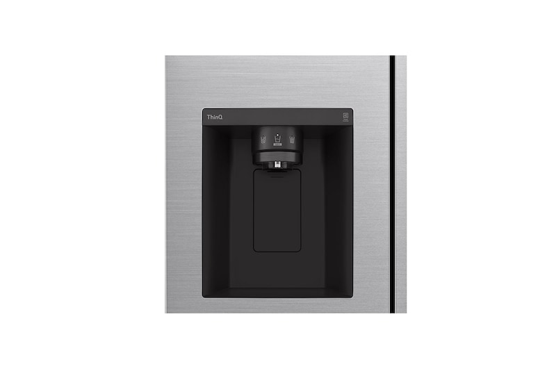 LG Side-by-Side mit Eis-, Crushed Ice- und Wasserspender | 635 Liter Kapazität | Energieeffizienzklasse F | Interner Wassertank 4L | Platinum Silver | GSLV51PZXM, GSLV51PZXM