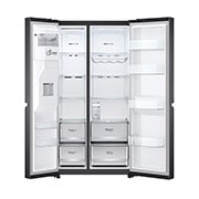 LG Side-by-Side Kühlschrank (D, 635L, 179cm hoch) mit Eis-, Crushed Ice- und Wasserspender & internem Wassertank | GSLV71MCLE, GSLV71MCLE