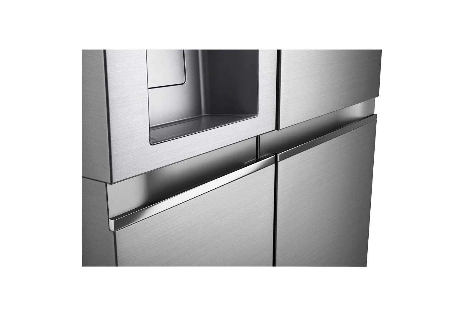 LG Side-by-Side mit Eis-, Crushed Ice- und Wasserspender | 634 Liter Kapazität | Energieeffizienzklasse D |  Festwasseranschluss | Platinum Silver |  GSLV90PZAD , GSLV90PZAD