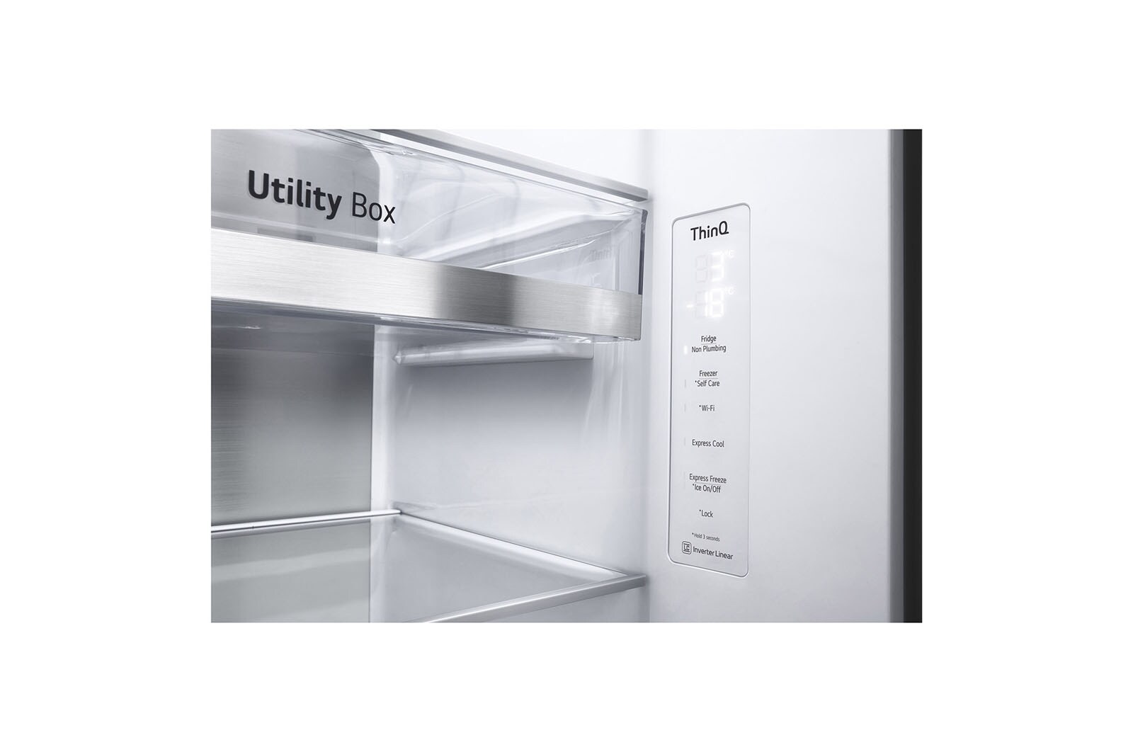 LG Side-by-Side mit Eis-, Crushed Ice- und Wasserspender | 635 Liter Kapazität | Energieeffizienzklasse D |  Interner Wassertank 4L | Metal Sorbet |  GSLV91MBAD, GSLV91MBAD