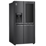 LG ​​Side-by-Side mit InstaView Door-in-Door ®  | Eis-, Crushed Ice- und Wasserspender  | ​625​ Liter Kapazität | Energieeffizienzklasse ​F​ | ​Festwasseranschluss | Matte Black Steel​​ | ​GSX960MCVZ, GSX960MCVZ