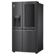 LG ​​Side-by-Side mit InstaView Door-in-Door ®  | Eis-, Crushed Ice- und Wasserspender  | ​625​ Liter Kapazität | Energieeffizienzklasse ​F​ | ​Festwasseranschluss | Matte Black Steel​​ | ​GSX960MCVZ, GSX960MCVZ