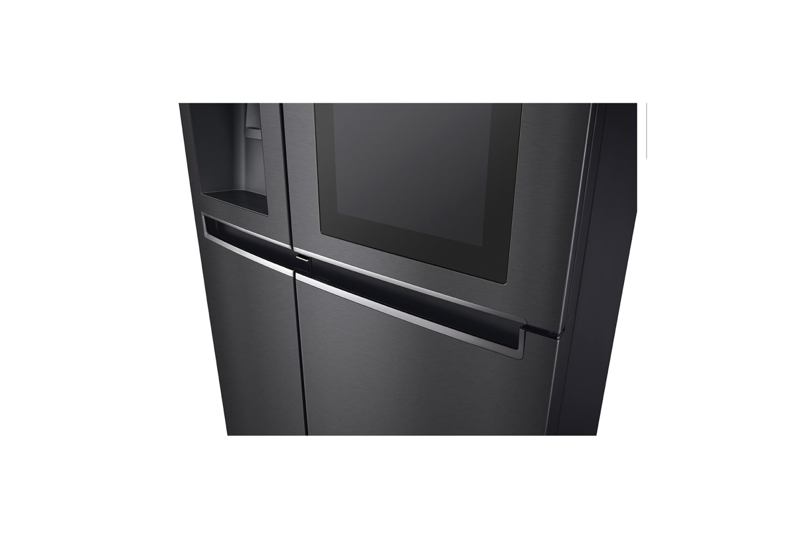 LG Side-by-Side mit InstaView Door-in-Door ®  | Eis-, Crushed Ice- und Wasserspender | 625 Liter Kapazität | Energieeffizienzklasse E | Interner Wassertank 4L | Matte Black Steel | GSX961MCCE, GSX961MCCE