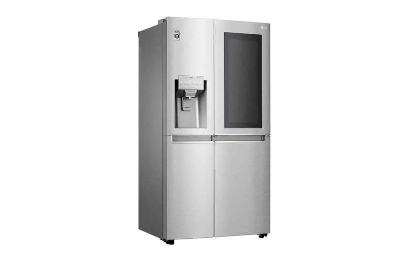 LG ​Side-by-Side mit InstaView Door-in-Door ®  | Eis-, Crushed Ice- und Wasserspender  | ​625​ Liter Kapazität | Energieeffizienzklasse ​E​ | Interner Wassertank 4L​​ | Edelstahl-Look | ​GSX961NECE, GSX961NECE