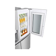 LG Side-by-Side mit InstaView Door-in-Door ®  | Eis-, Crushed Ice- und Wasserspender | 625 Liter Kapazität | Energieeffizienzklasse E | Interner Wassertank 4L | Edelstahl-Look | GSX971NEAE, GSX971NEAE