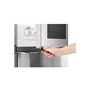 LG Side-by-Side mit InstaView Door-in-Door ®  | Eis-, Crushed Ice- und Wasserspender | 625 Liter Kapazität | Energieeffizienzklasse E | Interner Wassertank 4L | Edelstahl-Look | GSX971NEAE, GSX971NEAE