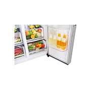 LG Side-by-Side mit InstaView Door-in-Door ®  | Eis-, Crushed Ice- und Wasserspender | 625 Liter Kapazität | Energieeffizienzklasse E | Interner Wassertank 4L | Edelstahl-Look | GSX971NEAE, GSX971NEAE