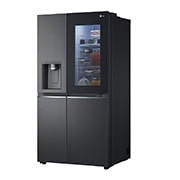 LG Side-by-Side mit InstaView Door-in-Door®  | Craft Ice Kugeln | Eis-, Crushed Ice- und Wasserspender | 635 Liter Kapazität | Energieeffizienzklasse E | Festwasseranschluss | Matte Black | GSXB90MCDE, GSXB90MCDE