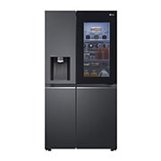 LG Side-by-Side mit InstaView Door-in-Door®  | Craft Ice Kugeln | Eis-, Crushed Ice- und Wasserspender | 635 Liter Kapazität | Energieeffizienzklasse E | Festwasseranschluss | Matte Black | GSXB90MCDE, GSXB90MCDE