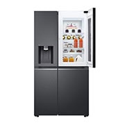 LG Side-by-Side mit InstaView Door-in-Door®  | Craft Ice Kugeln | Eis-, Crushed Ice- und Wasserspender | 635 Liter Kapazität | Energieeffizienzklasse E | Festwasseranschluss | Matte Black | GSXB90MCDE, GSXB90MCDE