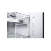 LG Side-by-Side mit InstaView Door-in-Door®  | Craft Ice Kugeln | Eis-, Crushed Ice- und Wasserspender | 635 Liter Kapazität | Energieeffizienzklasse E | Festwasseranschluss | Matte Black | GSXB90MCDE, GSXB90MCDE