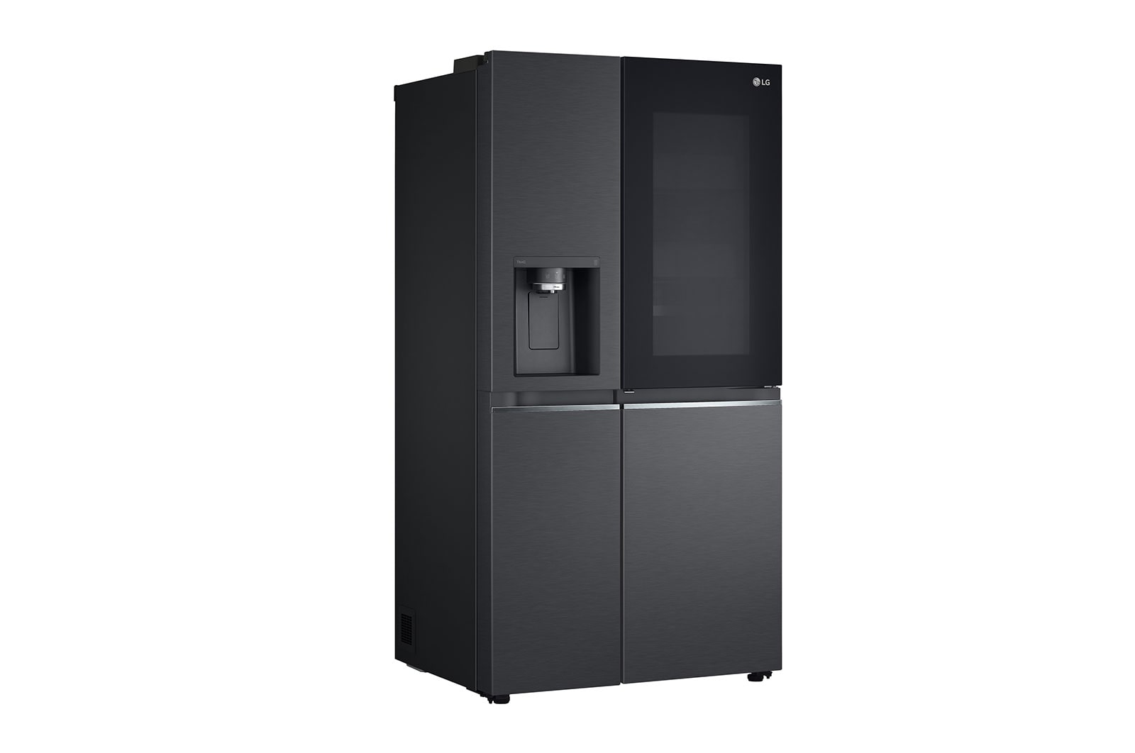 LG Side-by-Side Kühlschrank mit InstaView Door-in-Door® (E, 635L, 179cm hoch) mit Eis-, Crushed Ice-, Wasserspender, Festwasseranschluss & Craft Ice | GSXB90MCDE , GSXB90MCDE