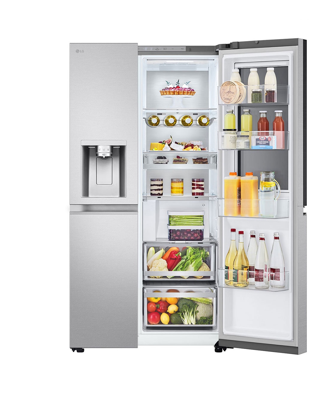 Side-by-Side Kühlschrank mit InstaView Door-in-Door® (D, 628L, 179cm