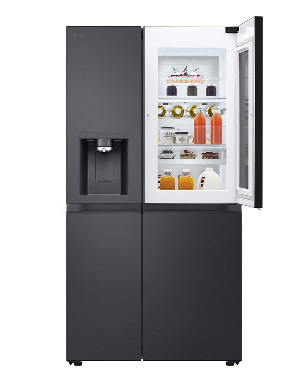Lg Side By Side Eiswürfel Fallen Nicht Raus Side-by-Side Kühlschrank mit InstaView® (D, 628L, 179cm hoch) mit Eis