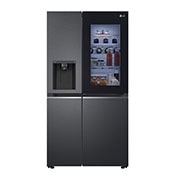 LG Side-by-Side Kühlschrank mit InstaView Door-in-Door® (E, 635L, 179cm hoch) mit Eis-, Crushed Ice- und Wasserspender & internem Wassertank | GSXV81MCLE, GSXV81MCLE