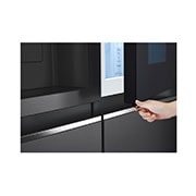 LG Side-by-Side Kühlschrank mit InstaView Door-in-Door® (E, 635L, 179cm hoch) mit Eis-, Crushed Ice- und Wasserspender & internem Wassertank | GSXV81MCLE, GSXV81MCLE
