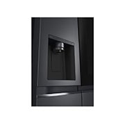 LG Side-by-Side Kühlschrank mit InstaView Door-in-Door® (E, 635L, 179cm hoch) mit Eis-, Crushed Ice- und Wasserspender & internem Wassertank | GSXV81MCLE, GSXV81MCLE