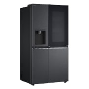 LG Side-by-Side Kühlschrank mit InstaView Door-in-Door® (EEK E, 635L, 179cm hoch) mit Eis-, Crushed Ice- und Wasserspender & internem Wassertank | GSXV81MCLE, GSXV81MCLE