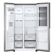 LG Side-by-Side Kühlschrank mit InstaView Door-in-Door® (E, 635L, 179cm hoch) mit Eis-, Crushed Ice- und Wasserspender & internem Wassertank | GSXV81PZLE, GSXV81PZLE