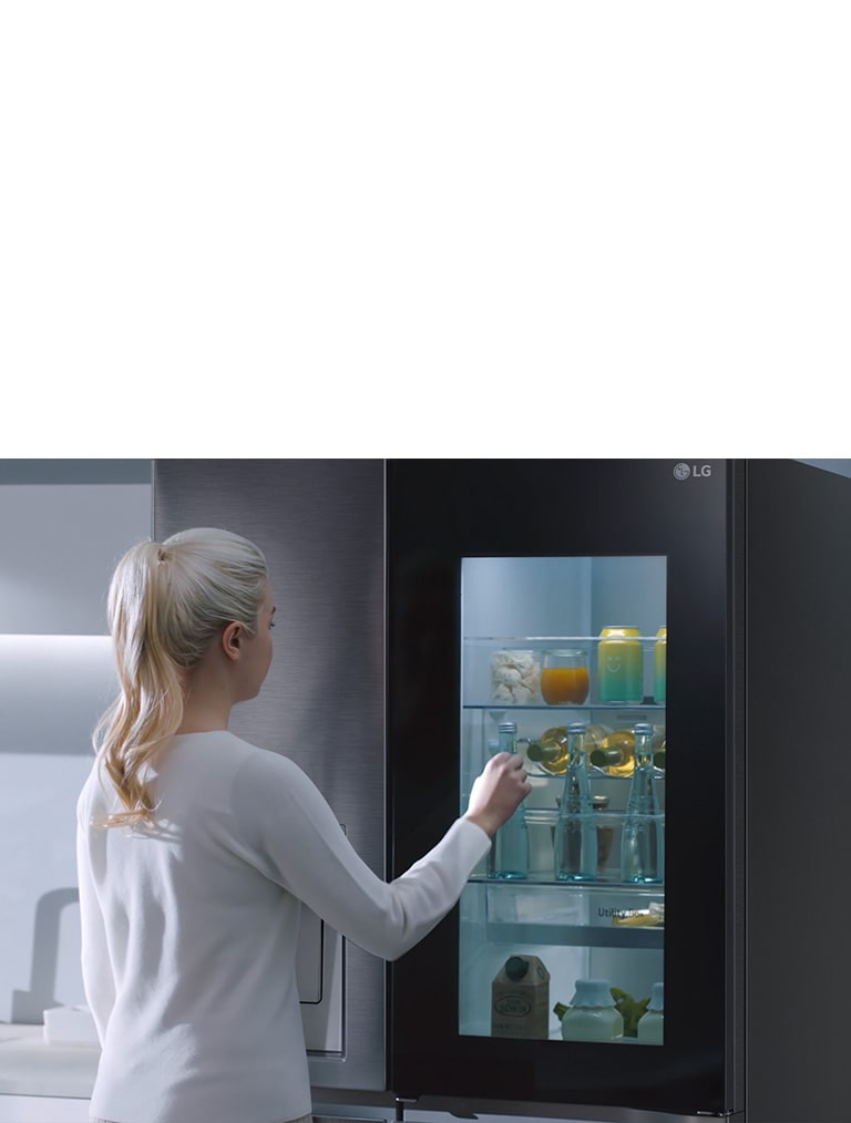 Kühlschrank Insta-View Door-In-Door von LG - [SCHÖNER WOHNEN]