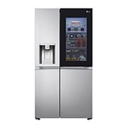 LG Side-by-Side mit  InstaView Door-in-Door® | Craft Ice Kugeln |  Eis-, Crushed Ice- und Wasserspender  | 635 Liter Kapazität | Energieeffizienzklasse E | Festwasseranschluss | Brushed Steel | GSXV90BSDE, GSXV90BSDE