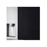 LG Side-by-Side mit  InstaView Door-in-Door® | Craft Ice Kugeln |  Eis-, Crushed Ice- und Wasserspender  | 635 Liter Kapazität | Energieeffizienzklasse E | Festwasseranschluss | Brushed Steel | GSXV90BSDE, GSXV90BSDE