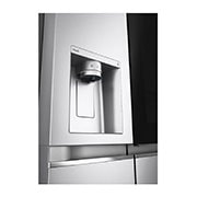 LG Side-by-Side mit  InstaView Door-in-Door® | Craft Ice Kugeln |  Eis-, Crushed Ice- und Wasserspender  | 635 Liter Kapazität | Energieeffizienzklasse E | Festwasseranschluss | Brushed Steel | GSXV90BSDE, GSXV90BSDE