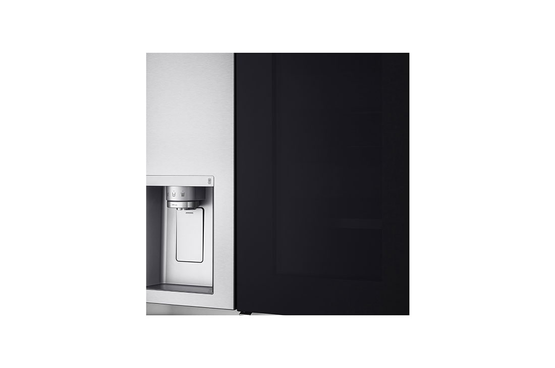 LG Side-by-Side Kühlschrank mit InstaView Door-in-Door® (EEK E, 635L, 179 cm hoch ) mit Eis-, Crushed Ice- und Wasserspender, Festwasseranschluss & Craft Ice | GSXV90BSDE, GSXV90BSDE