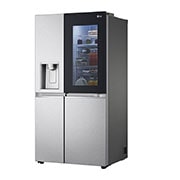 LG Side-by-Side Kühlschrank mit InstaView Door-in-Door® (D, 628L, 179cm hoch) mit Eis-, Crushed Ice- und Wasserspender & Festwasseranschluss | GSXE90MBDD, GSXE90MBDD
