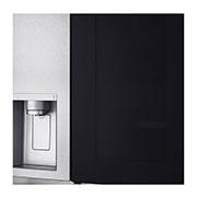 LG Side-by-Side Kühlschrank mit InstaView Door-in-Door® (D, 628L, 179cm hoch) mit Eis-, Crushed Ice- und Wasserspender & Festwasseranschluss | GSXE90MBDD, GSXE90MBDD