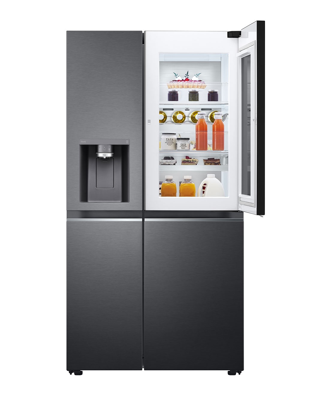 Lg Kühlschrank Side By Side Zieht Kein Wasser LG Side-by-Side-Kühlschrank in Schwarz | GSXV90MCAE | LG DE