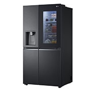 LG Side-by-Side Kühlschrank mit InstaView Door-in-Door® (E, 635L, 179cm hoch) mit Eis-, Crushed Ice- und Wasserspender & Festwasseranschluss | GSXV90MCAE, GSXV90MCAE