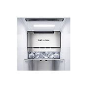 LG Side-by-Side mit  InstaView Door-in-Door® | Craft Ice Kugeln | Eis-, Crushed Ice- und Wasserspender  | 635 Liter Kapazität | Energieeffizienzklasse E | Festwasseranschluss | Matte Black Steel | GSXV90MCDE, GSXV90MCDE