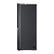 LG Side-by-Side mit  InstaView Door-in-Door® | Craft Ice Kugeln | Eis-, Crushed Ice- und Wasserspender  | 635 Liter Kapazität | Energieeffizienzklasse E | Festwasseranschluss | Matte Black Steel | GSXV90MCDE, GSXV90MCDE