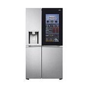 LG Side-by-Side mit InstaView Door-in-Door® | Eis-, Crushed Ice- und Wasserspender  | 635 Liter Kapazität | EEK F | Interner Wassertank 4L | Brushed Steel | GSXV91BSAF, GSXV91BSAF