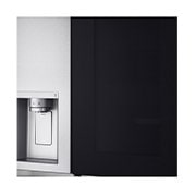 LG Side-by-Side mit InstaView Door-in-Door® | Eis-, Crushed Ice- und Wasserspender  | 635 Liter Kapazität | EEK F | Interner Wassertank 4L | Brushed Steel | GSXV91BSAF, GSXV91BSAF