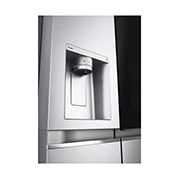 LG Side-by-Side Kühlschrank mit InstaView Door-in-Door® (F, 635L, 179 cm hoch) mit 4L internem Wassertank, Eis-, Crushed Ice- und Wasserspender | GSXV91BSAF, GSXV91BSAF