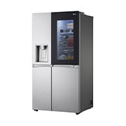 LG Side-by-Side mit InstaView Door-in-Door® | Eis-, Crushed Ice- und Wasserspender  | 635 Liter Kapazität | EEK F | Interner Wassertank 4L | Brushed Steel | GSXV91BSAF, GSXV91BSAF