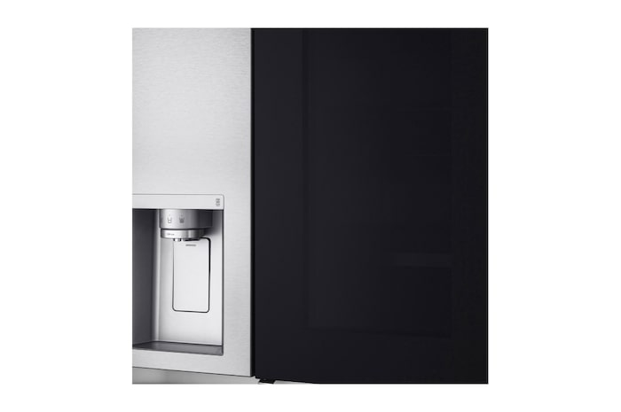 LG Side-by-Side mit InstaView Door-in-Door® | Eis-, Crushed Ice- und Wasserspender | 635 Liter Kapazität | Energieeffizienzklasse E | Interner Wassertank 4L | Metal Sorbet |, GSXV91MBAE.AMBQEUR