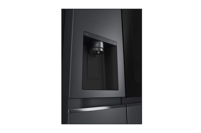 LG Side-by-Side Kühlschrank mit InstaView Door-in-Door® (E, 635L, 179cm hoch) mit Eis-, Crushed Ice- und Wasserspender & internem Wassertank | GSXV91MCLE, GSXV91MCLE