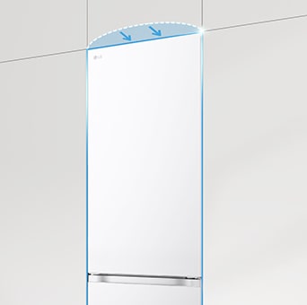 Flat Door Kühlschrank integriert in Küchenschränke für einen perfekten nahtlosen Look.	