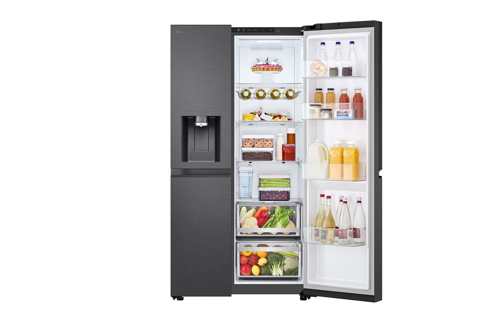 front left open food