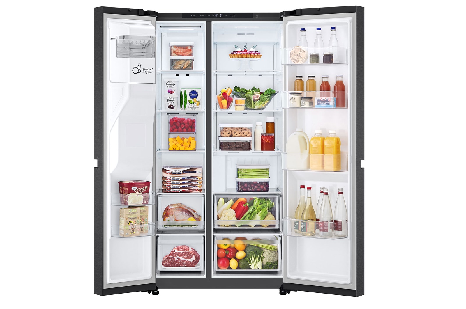 Front both door open with food