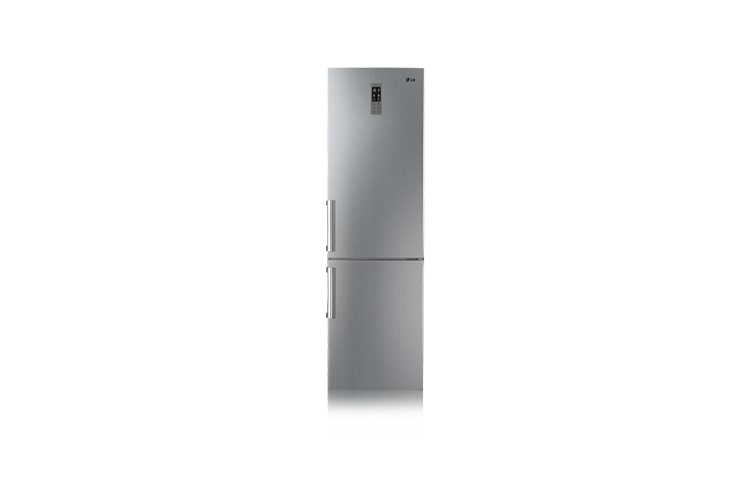 Vorderseite von Kühl-Gefrierkombination von LG mit 360 Liter Fassungsvermögen, Total No Frost und Frischefeatures wie Fresh O Zone und Vita Light GB5240AECZ