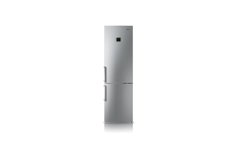 Vorderseite von Kühl-Gefrierkombination mit höchster Energieeffizienzklasse und riesigem Fassungsvermögen bei Standard-Außenmaßen GB7143AESF